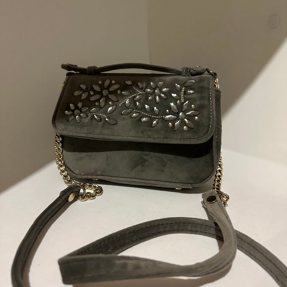 Indigo Cross Body Bag-Velvet - Picture 2 of 7